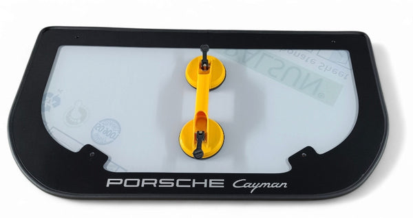Porsche 987 987.1 Cayman Clear Transparent Polycarbonate Engine Bay Cover Panel - Aftermarket & Custom - For Display & Show of Engine Bay Through Rear Glass