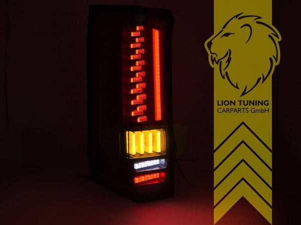 LT Pair LED Lightbar Rear Tail Lamps VW Crafter SY SZ black 16-24 LHD