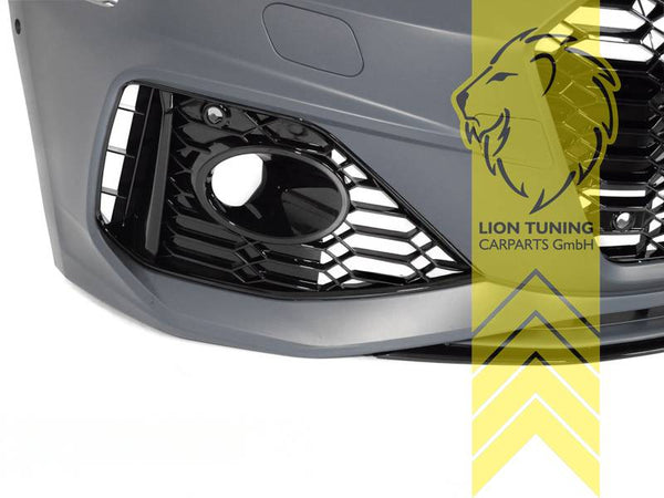 LT Aftermarket New Front bumper front apron for Audi A4 B9 8W 19-24 Facelift Sedan Avant for headlight washers parking distance control black