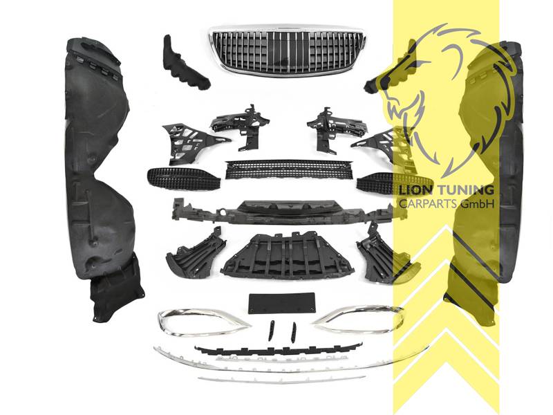 LT Aftermarket New Front bumper front apron for Mercedes Benz W222 17-20 Facelift S-Class with PDC ACC