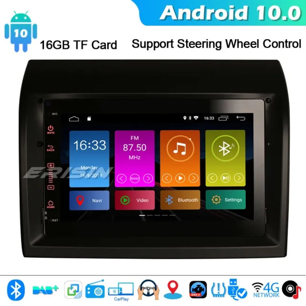 ES3074F Android 10.0 Car Stereo GPS DAB+ for FIAT DUCATO CITROEN JUMPER PEUGEOT BOXER 07-15 CarPlay DSP
