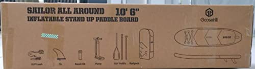 Goosehill Inflatable Stand Up Paddle Board, Premium SUP Package, 10' Long 32" Wide 6" Thick, Patterns Open for Customization