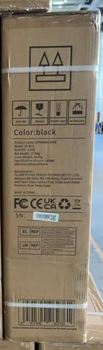 Bluearth Self-Powered-Fan Exercise Bike with Dynamic LED Light Effects, Pro Livestreaming Classes, Smart Exclusive App, 300 LBS Magnetic Resistance Indoor Stationary Cycling Workout Bike for Home