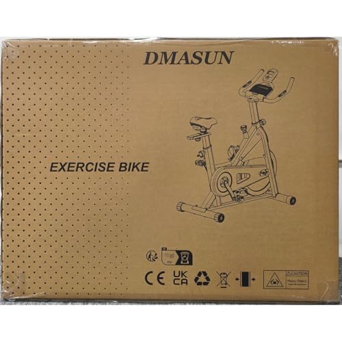 DMASUN Exercise Bike Professional with Large Tablet Holder & Comfortable Seat, Indoor Cycling Bike for Home Cardio, Fitness Stationary Bike with 350LBs Capacity (Additional Soft Seat Cushion Cover)