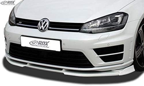 RDX Racedesign Front bumper splitter spoiler Vario-X compatible with Volkswagen Golf VII R 2012-2017 (PU)
