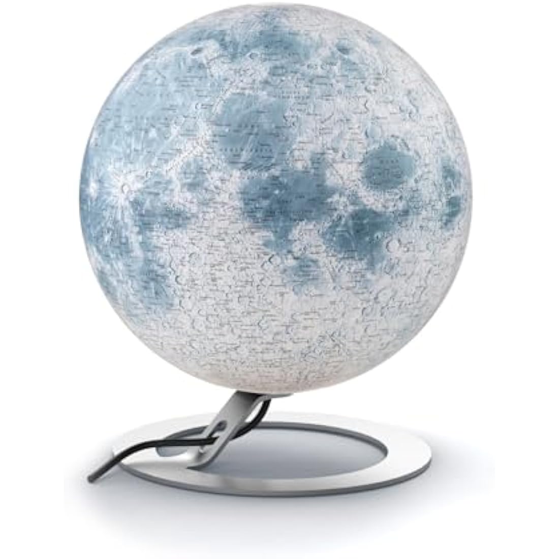 National Geographic 8007239977211 30 cm The Moon Illuminated Globe, White