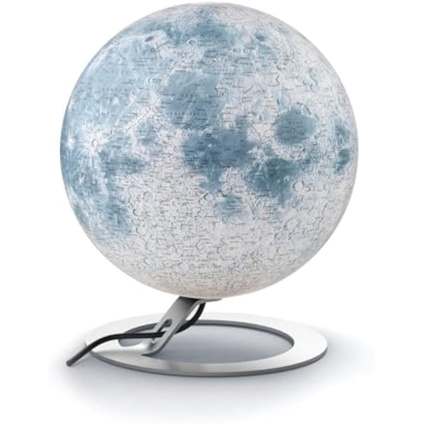 National Geographic 8007239977211 30 cm The Moon Illuminated Globe, White