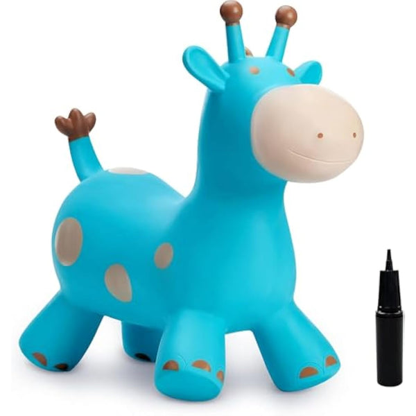 U&C Planet Animal Hopper for Kids, Toddler Ride-on Giraffe, Bouncy Horse Hopper, Jumping Horse, Inflatable Hopper Bouncy,Hopping Toys Gift for Boys Girls