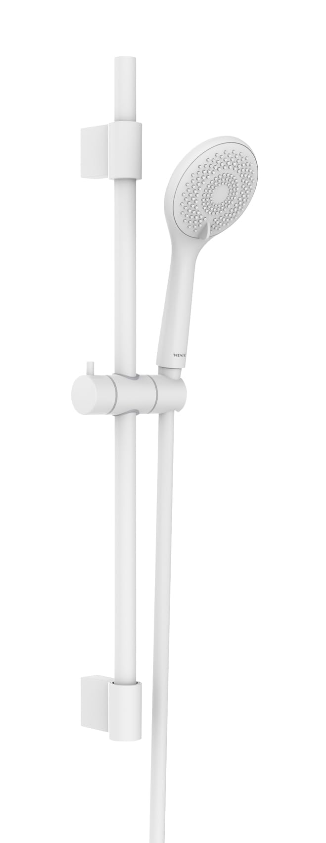 150cm White Stainless Steel Shower Rail with Water Saving Shower Head and Shower Hose