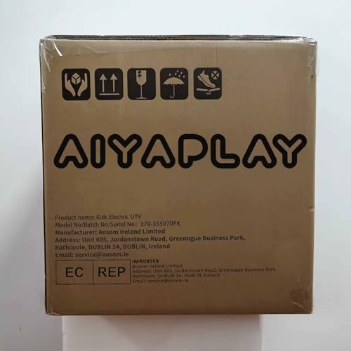 AIYAPLAY 2 Seater Ride on Truck, 24V 7AH Battery Powered Electric Ride On Car with Parental Remote Control, Spring Suspension, 3 Speeds, LED Lights, MP3, Horn, Music, White