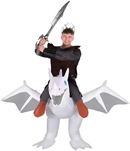Morph Adult Inflatable Ride-On Dragons Halloween Costumes Fancy Dress Outfit