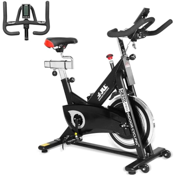 JLL IC350 PRO Indoor Bike, Direct Belt Driven Exercise Bike For Home, Cycling Machine With Advanced Flywheel, 12 Months Domestic Warranty