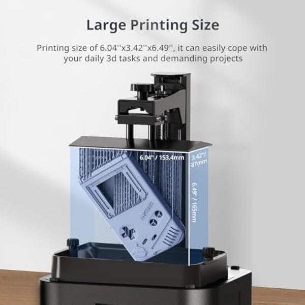 ANYCUBIC Photon Mono 4 Resin 3D Printer, 7'' 10K Mono LCD Screen Resin Printer with Upgraded LighTurbo Matrix and Printing Platform, Large Printing Size of 6.04''x3.42''x6.49''