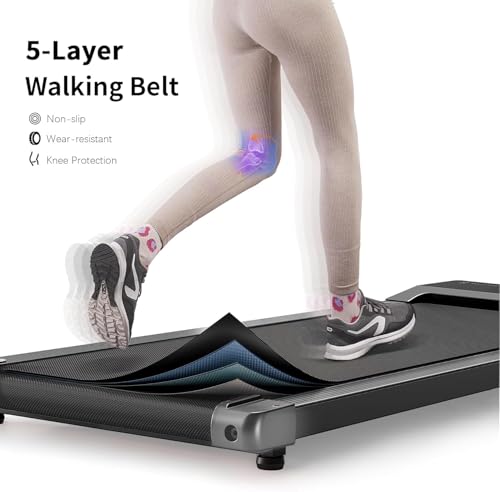 Superun Walking Pad 2.5HP - Under Desk Treadmill with APP and Remote Control - Walking Treadmill for Home or Office 136 KG Capacity, Door to Door Delivery