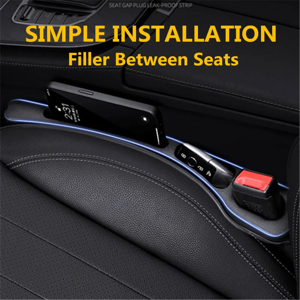 2PCS Car Seat Gap Filler Between Seats Decoration Interior Accessories For Porsche Panamera 970 971 Macan 95B Cayman 987 981