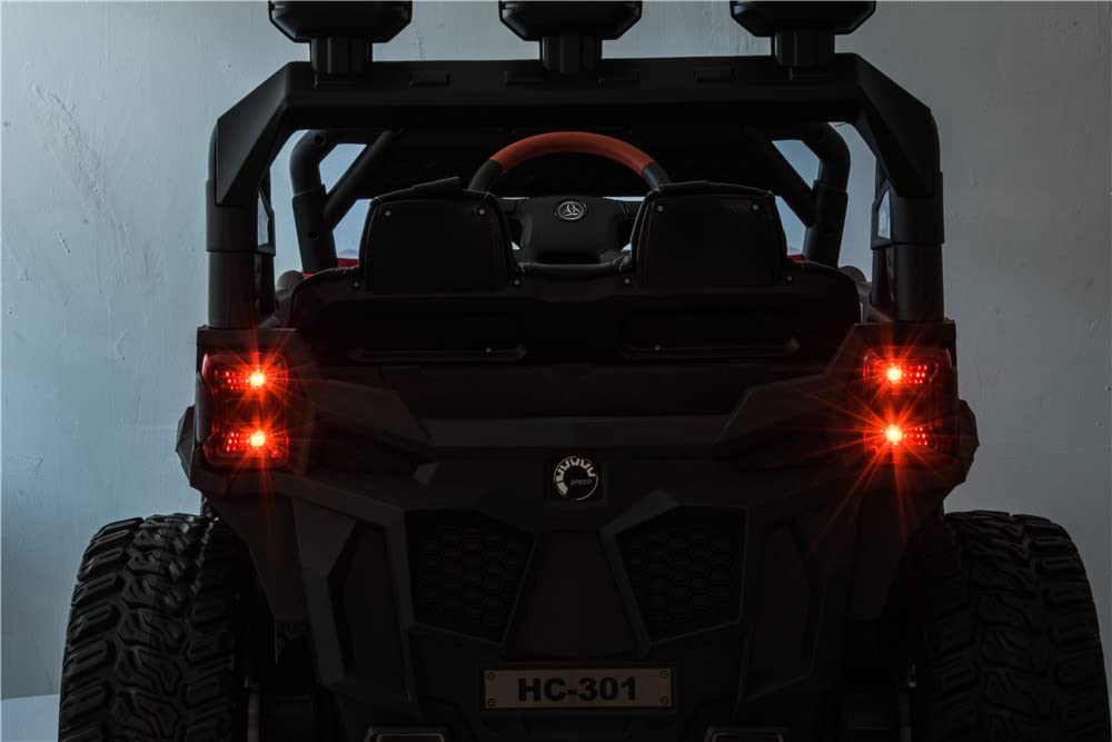 RZR Turbo UTV-MX-ii *2 SEATER* 24V 4x Motors 4x4 Electric Kids Ride On Car (White)