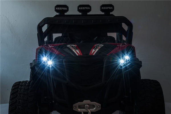 RZR Turbo UTV-MX-ii *2 SEATER* 24V 4x Motors 4x4 Electric Kids Ride On Car (White)