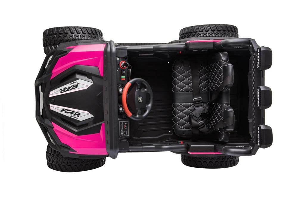 RZR Turbo UTV-MX-ii *2 SEATER* 24V 4x Motors 4x4 Electric Kids Ride On Car (White)