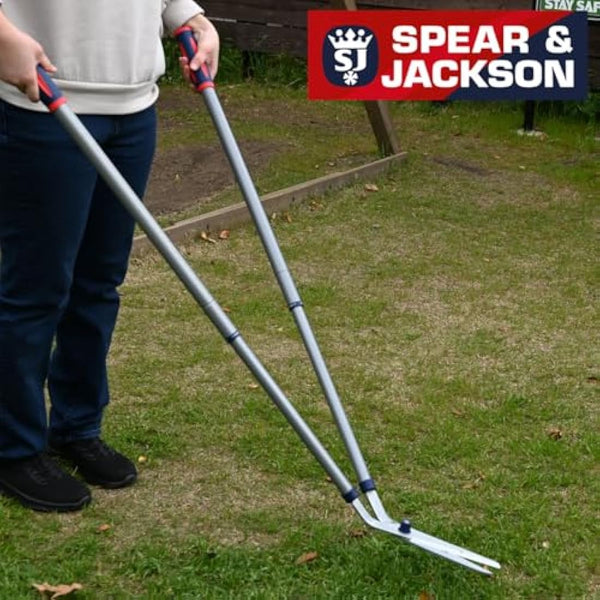 Spear & Jackson 4911RSS Razorsharp Steel Telescopic Lawn Shear, Gray