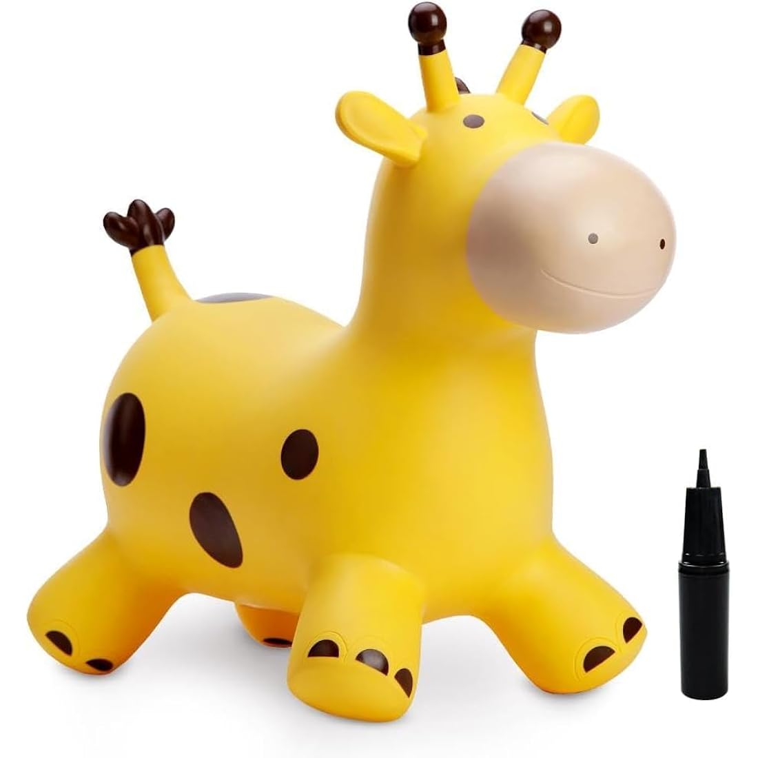 U&C Planet Animal Hopper for Kids, Giraffe Hopper, Bouncy Horse Hopper, Children Inflatable Animal Hopper Inflatable Hopper Bouncy Toddler Ride-on Giraffe Hopping Toys Gift for Boys Girls Age 1-6