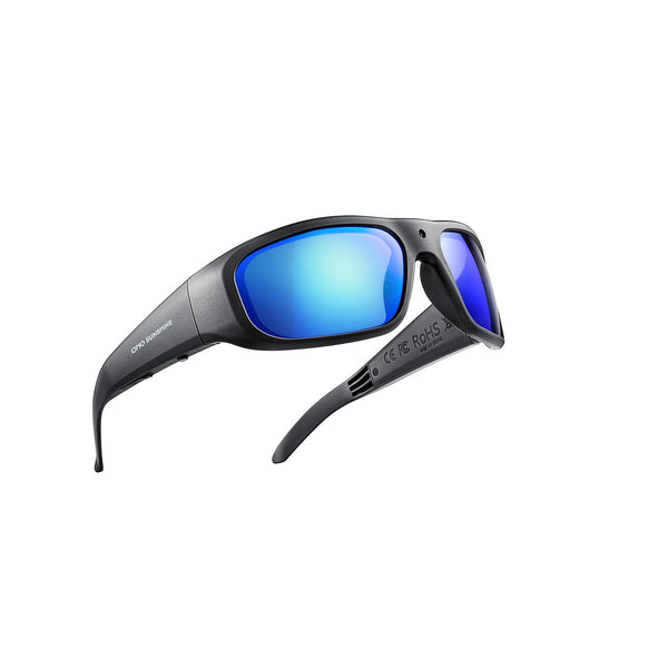 OhO 128GB Camera Glasses,24M Resolution H.265 1080P Smart Glasses with UV400 Sunglasses Lens for Outdoor Sport,Unisex