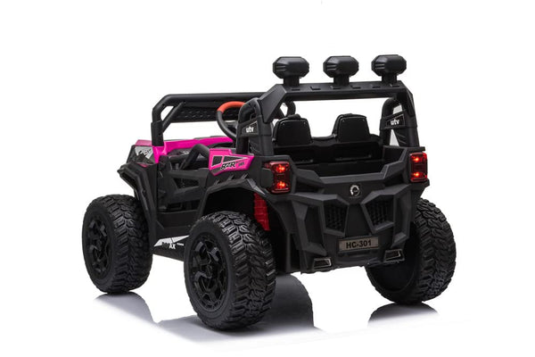 RZR Turbo UTV-MX-ii *2 SEATER* 24V 4x Motors 4x4 Electric Kids Ride On Car (White)