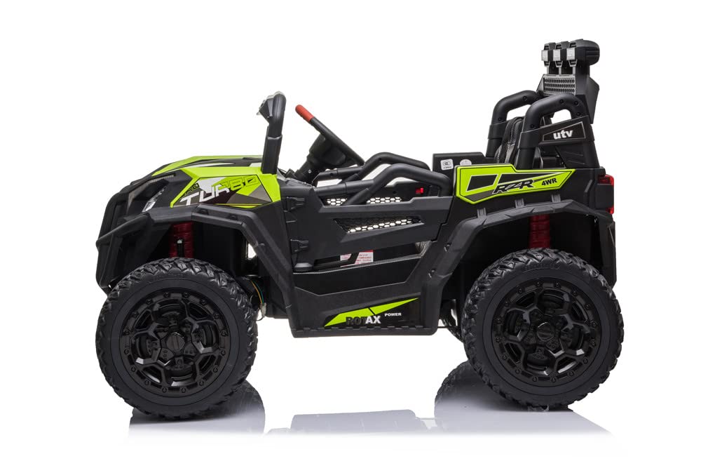 RZR Turbo UTV-MX-ii *2 SEATER* 24V 4x Motors 4x4 Electric Kids Ride On Car (White)