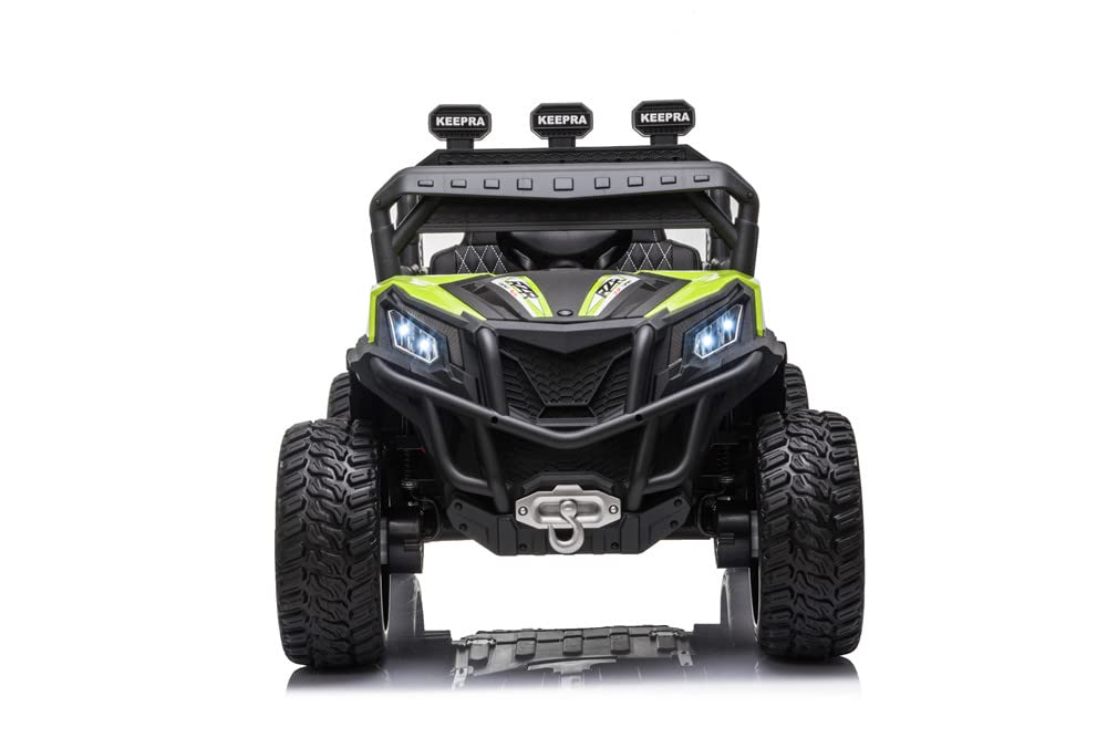 RZR Turbo UTV-MX-ii *2 SEATER* 24V 4x Motors 4x4 Electric Kids Ride On Car (White)