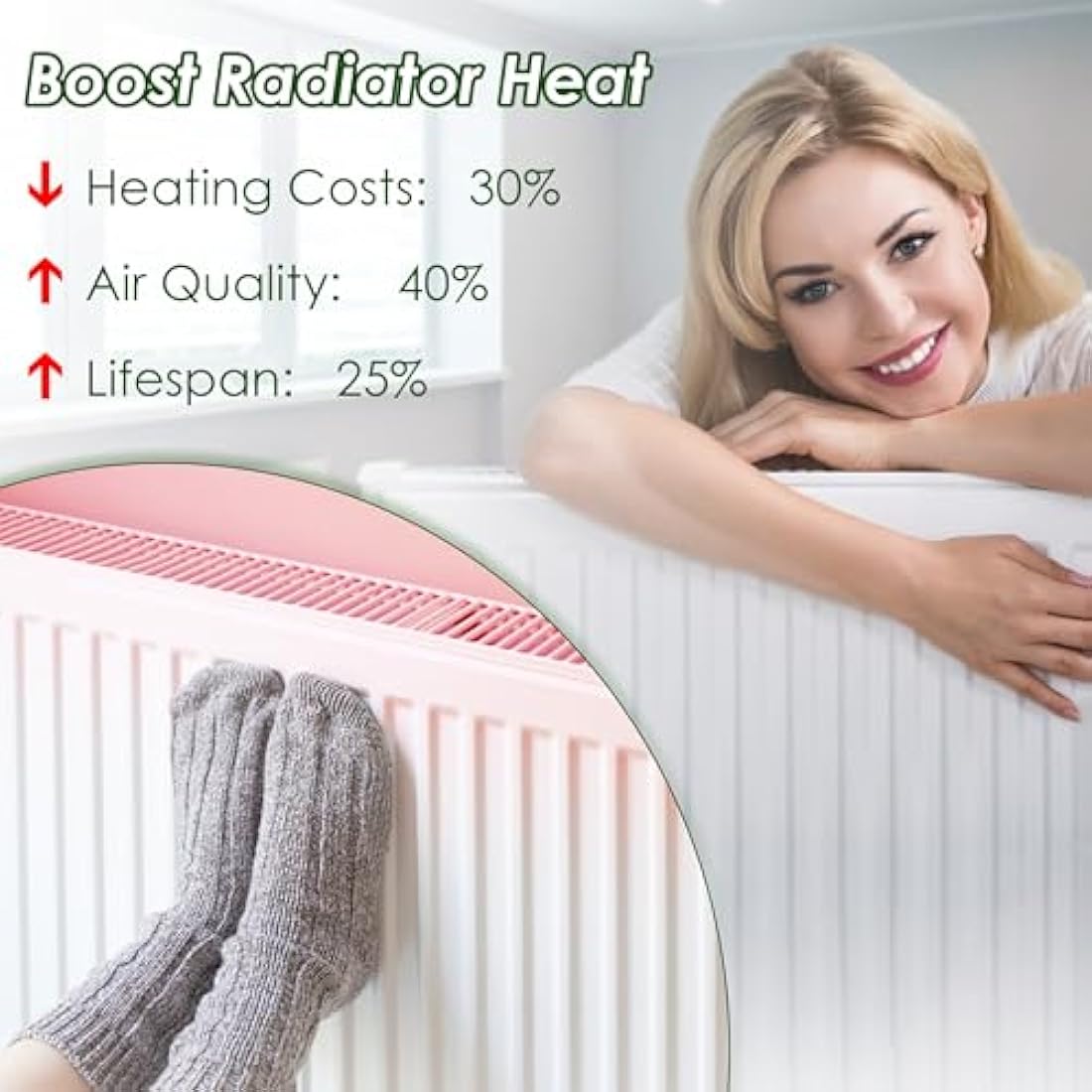 Radiator Cleaner Brush Thin Long 81cm Boar Bristles, Radiator Duster Brush Long Thin Bendable Flexible with Easy Grip Handle, Radiator Brushes for Cleaning Dust Inside Vanes and Backside