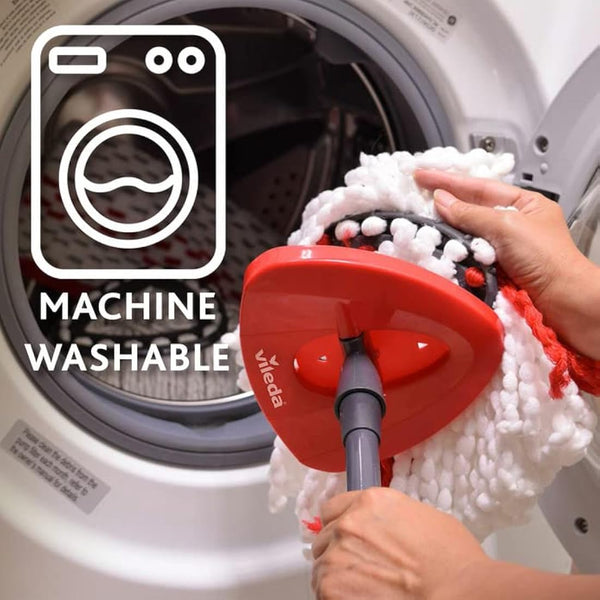 Vileda Turbo Microfibre Mop And Bucket Set, Spin Mop For Cleaning Floors, Set Of 1x Mop And 1x Bucket, Eco Packaging