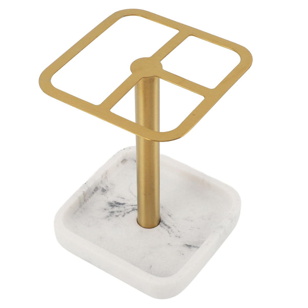 Culnflun Toothbrush Holder, Brushed Brass Toothbrush Holder, Rust-Resistant 304 Stainless Steel, 3 Slots for Storage, Space-Saving Design, Suitable