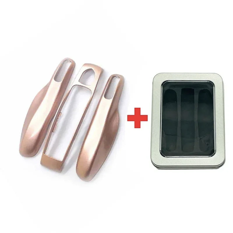 3Pcs Car Smart Remote Key Case Fob Cover Shell for Porsche Panamera Spyder Carrera Macan Boxster Cayman Cayenne 911 970 981 991