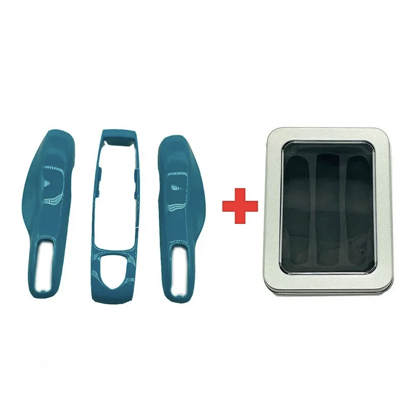 3Pcs Car Smart Remote Key Case Fob Cover Shell for Porsche Panamera Spyder Carrera Macan Boxster Cayman Cayenne 911 970 981 991
