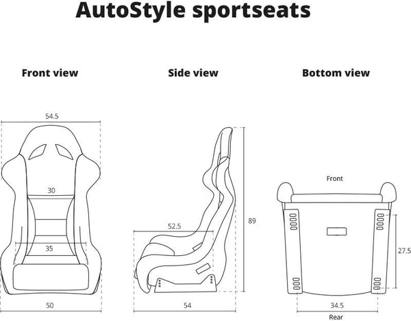 ATS Pair x2 Black & Red Sports Car Van Camper Universal Bucket Seats inc slides