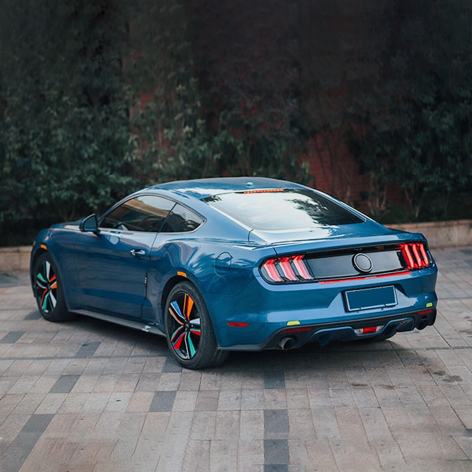 VLAND  15-23 Ford Mustang 6 MK6 S550 5 Mode Dynamic Lightbar LED DRL Rear Lights