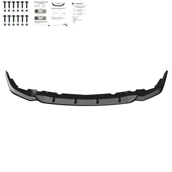 OW Front Bumper Lip Splitter BMW 1 Series F40 M-Pack M135i 19-24 Gloss Black