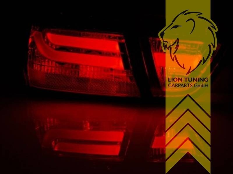 LT Pair LED DRL Lightbar REAR LIGHTS BMW E90 S65 M3 05-08 Sedan Red LHD