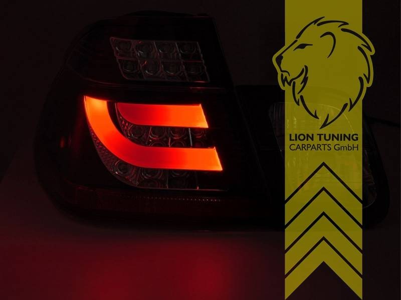 LT Pair LED Lightbar REAR LIGHTS Tail BMW E46 Sedan 98-01 Black Smoke LHD