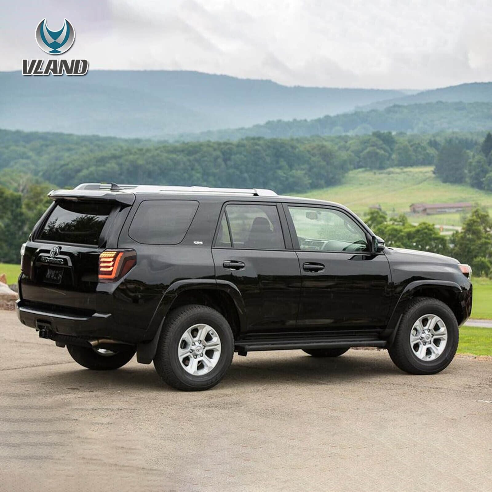 VLAND 10-23 Toyota 4Runner 5 MK5 N280 LED Lightbar Rear Lights DYNAMIC WELCOME Tail Lamps