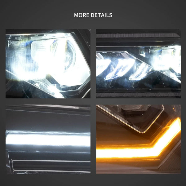 VLAND 05-09 Ford Mustang 3 MK3 S197 I Pre Facelift LED DRL Lightbar Headlights