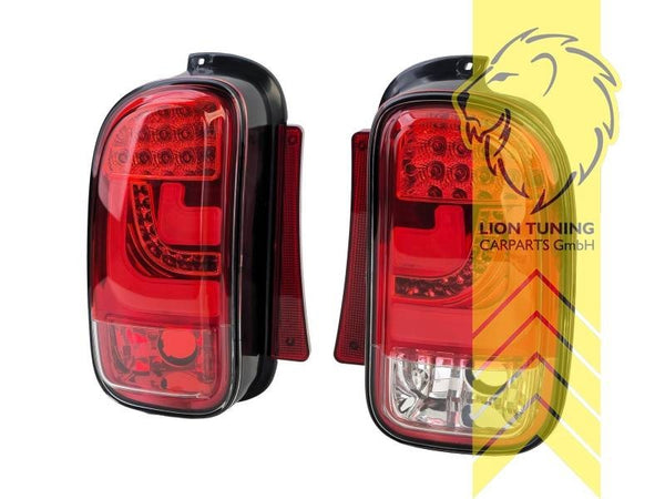 LT Pair LED Lightbar Rear Lights Mini Clubman R55 07-14 Red LHD