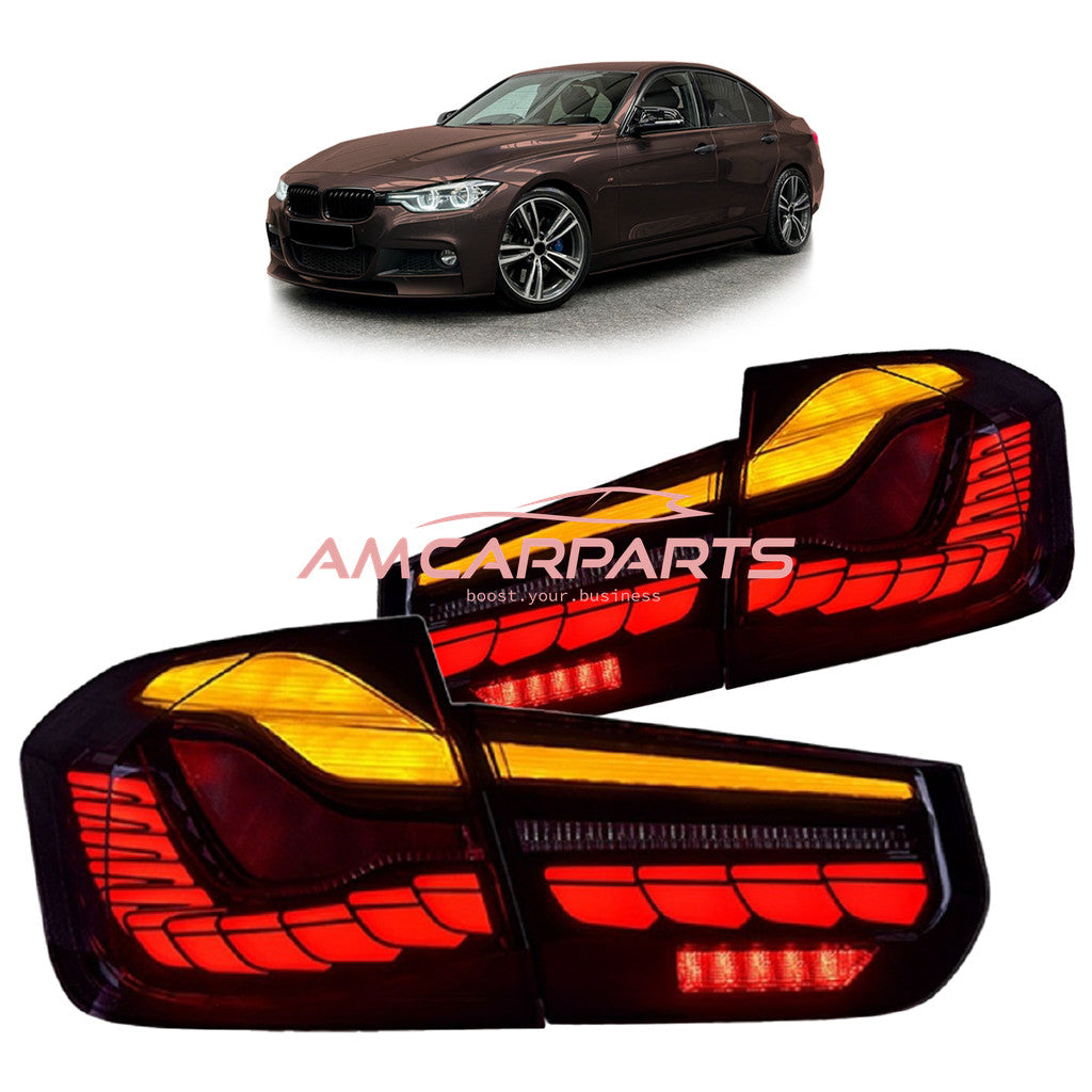 AMCP LED Lightbar Rear Lights Tail Lamps SEQ BMW 3 F30 F80 Sedan 13-18 LHD