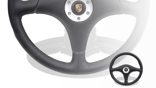 Genuine Porsche Sports steering wheel without airbag Black 911 G Carrera Turbo 964 RS