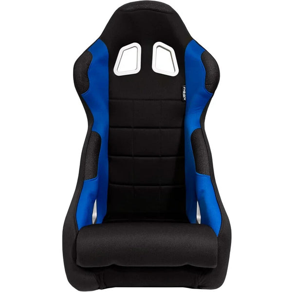 x2 (a Pair) Autostyle Black Blue Fixed Back Car Bucket Seats HD Textile Track Drift Road