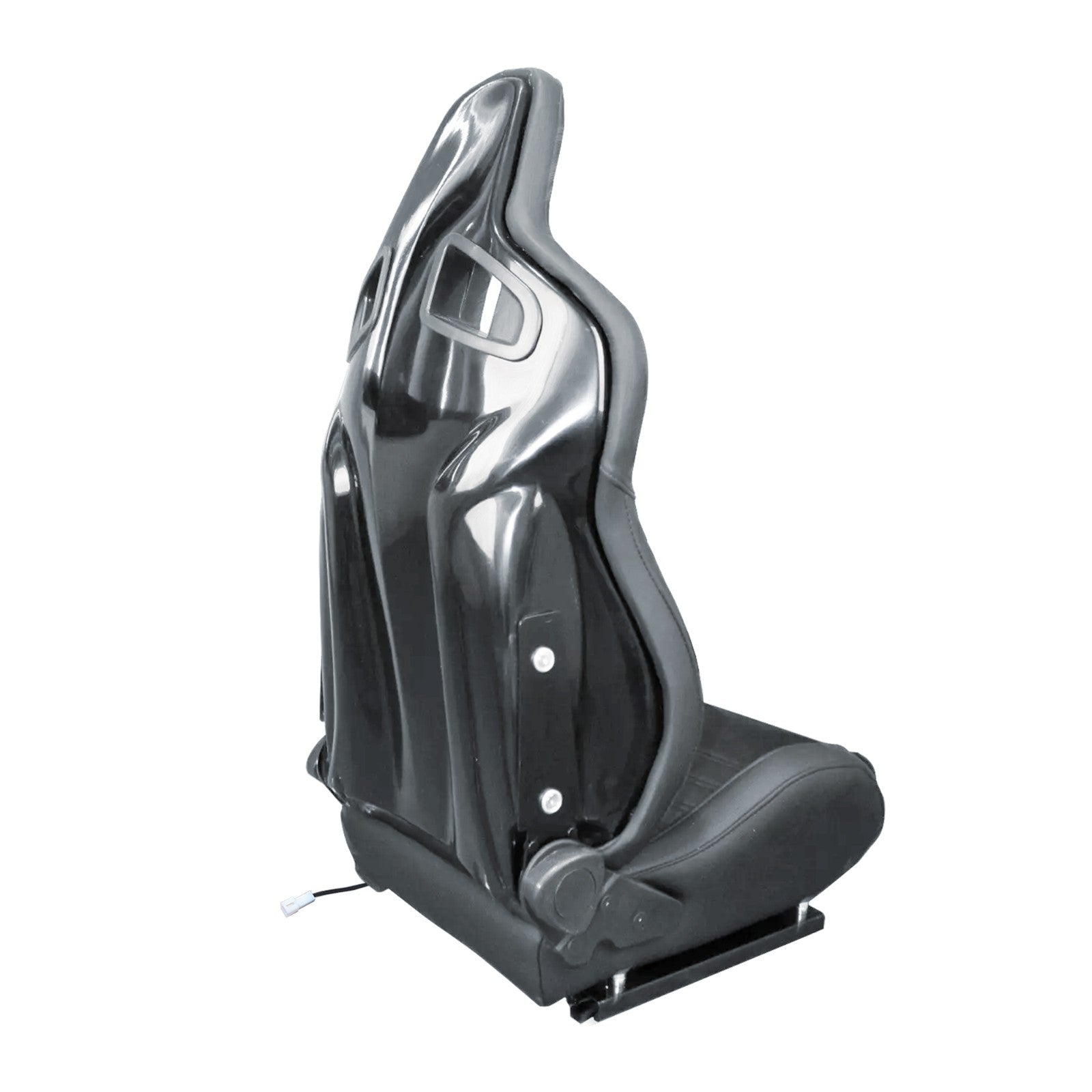 Simoni Universal Pair x2 Luxe Alcantara Leather Black Car Bucket Seats + slides