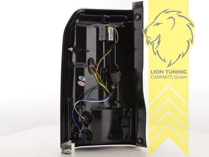 LT Pair LED Rear Lights Tail Land Rover Discovery 3 TAA white chrome 04-09 LHD