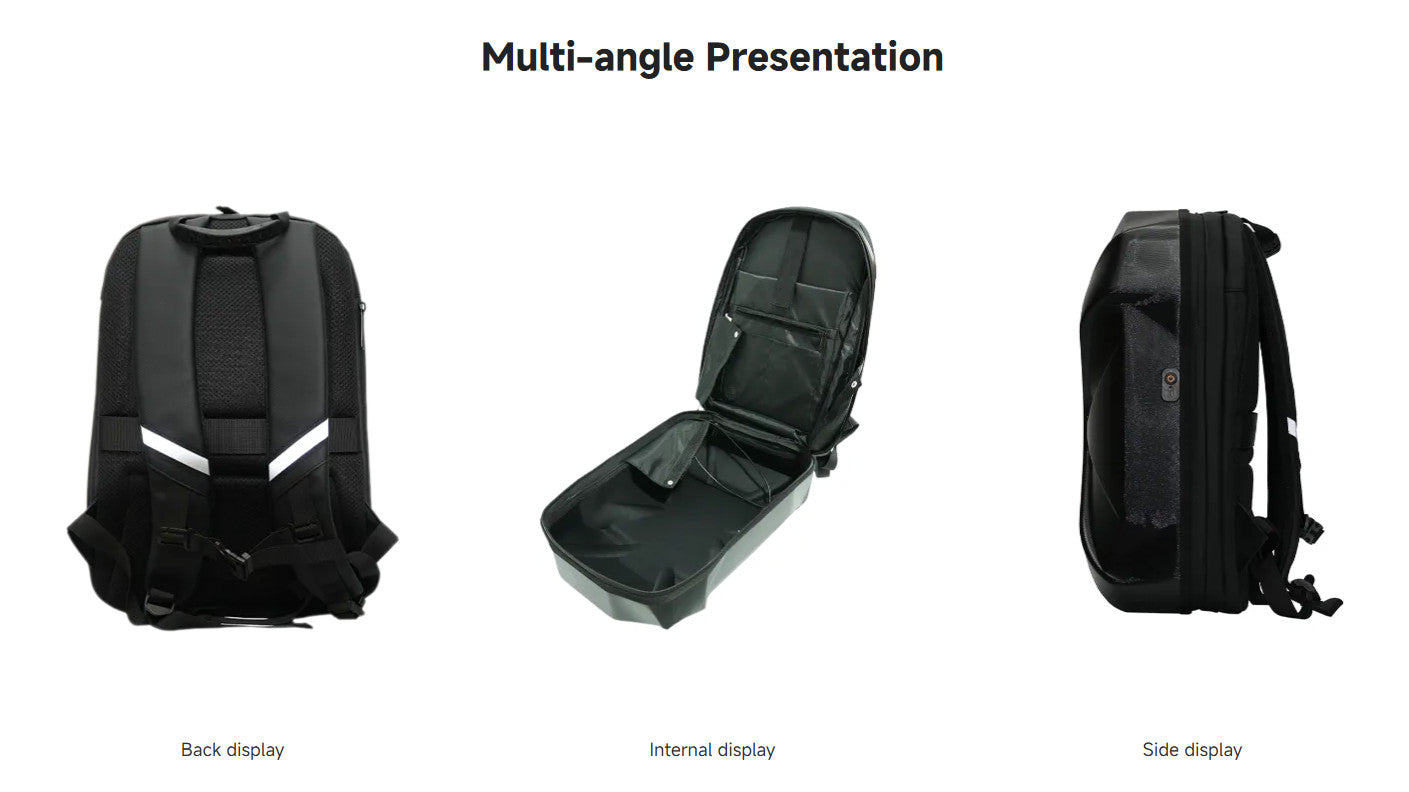 LOY Biosled X-Warrior BT App LED Screen Backpack Bag Rucksack Motorcycle Bike Motorbike Onewheel Electric Skateboard Smart Luggage Hand Luggage Bag