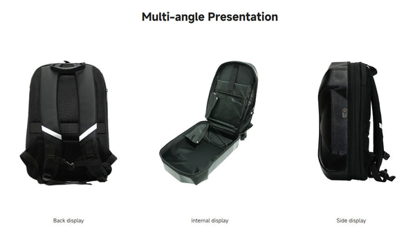 LOY Biosled X-Warrior BT App LED Screen Backpack Bag Rucksack Motorcycle Bike Motorbike Onewheel Electric Skateboard Smart Luggage Hand Luggage Bag