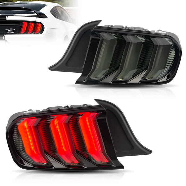 VLAND  15-23 Ford Mustang 6 MK6 S550 5 Mode Dynamic Lightbar LED DRL Rear Lights