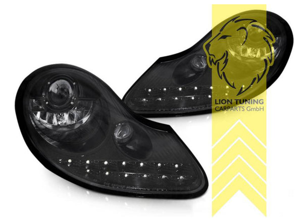 LT Pair LED Headlights Lightbar DRL Porsche 911 996 Spyder Cabriolet Targa 97-06 LHD